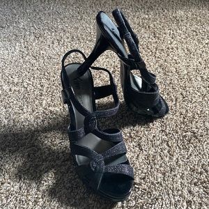 Black Sparkly Heels